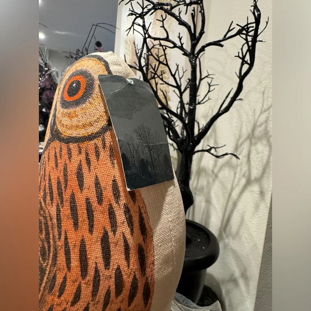 John Derian owl pillow